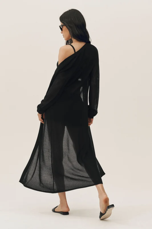 Silk Cashmere Heatwave Long Cardigan