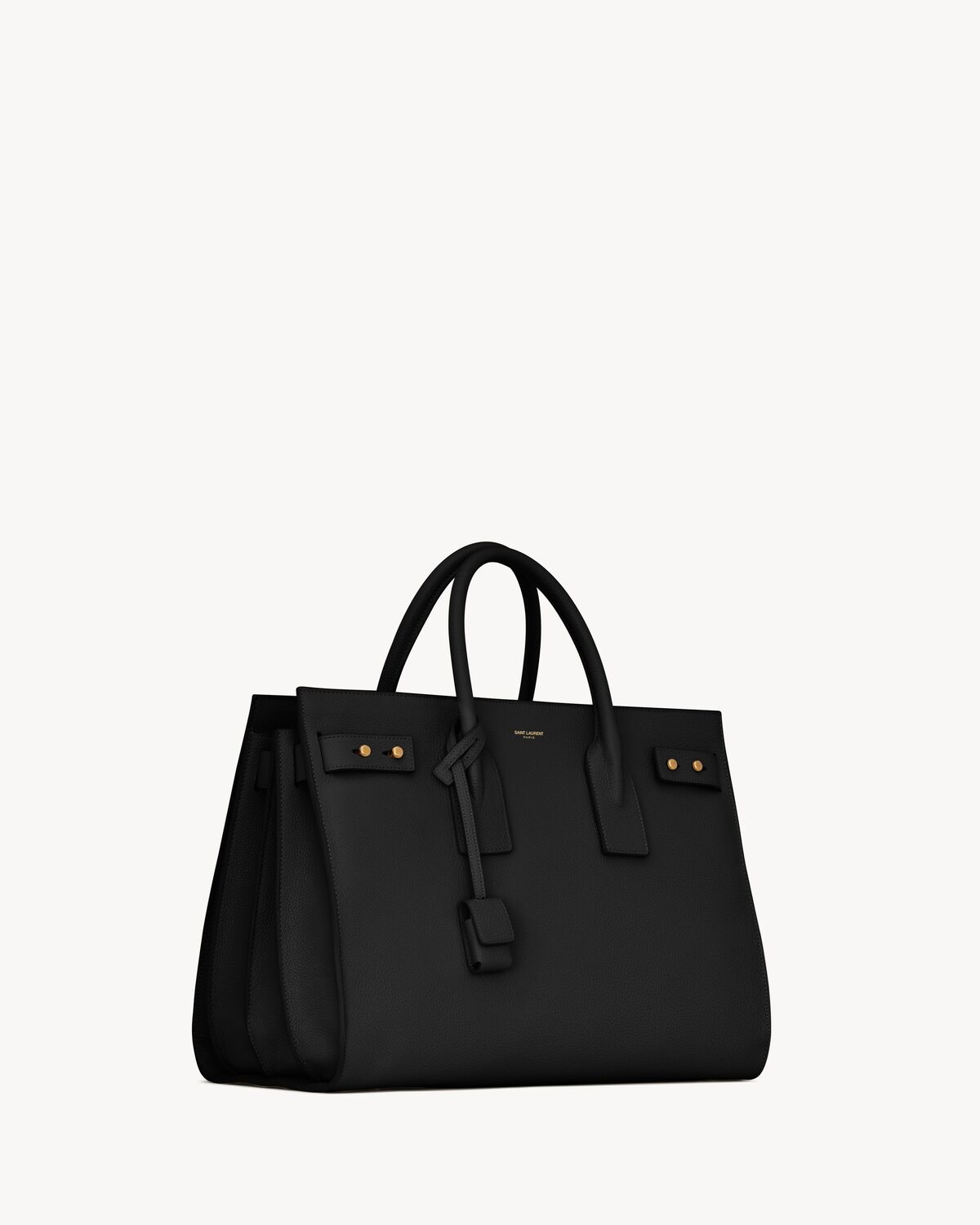 sac de jour in supple grained leather - medium BLACK