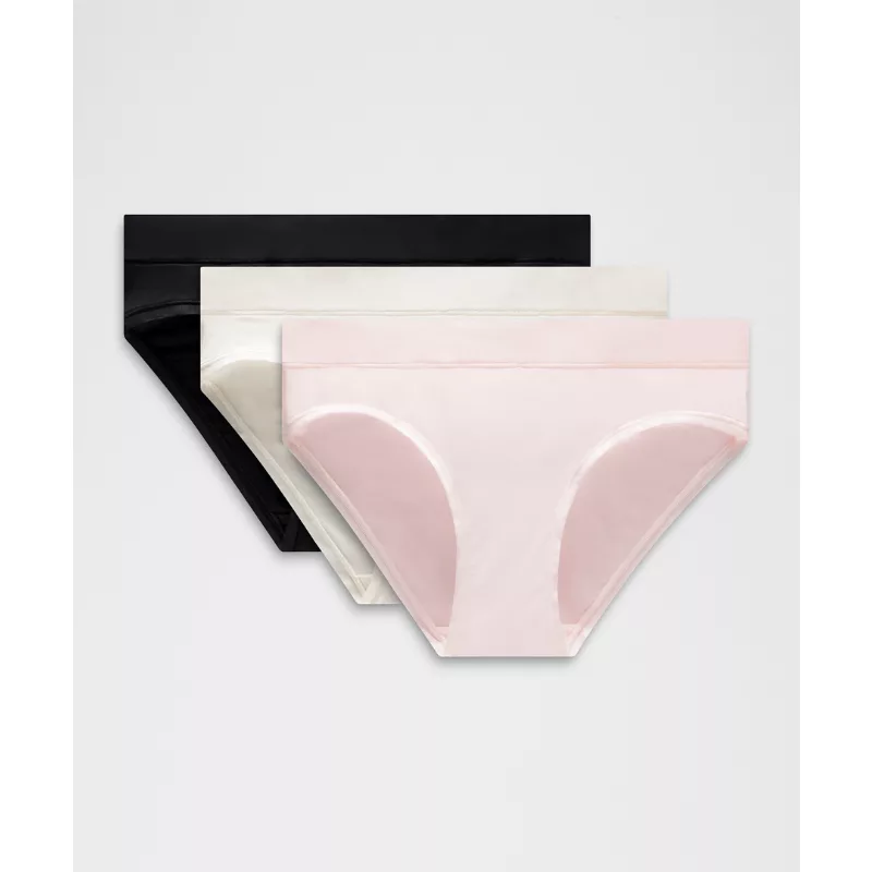 UnderEase Mid-Rise Bikini Underwear 3 Pack