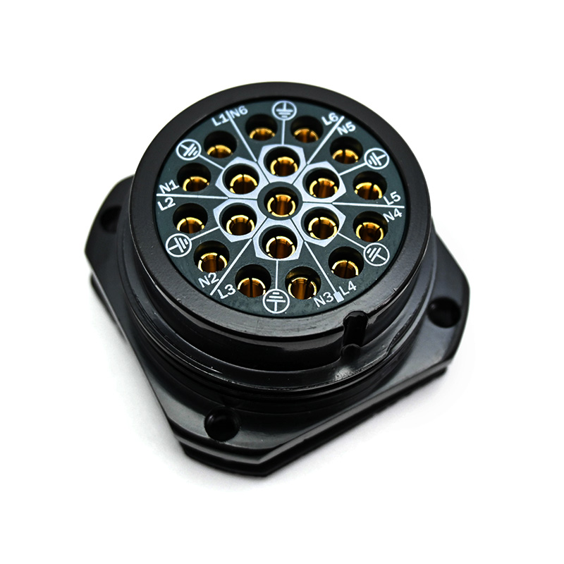 19 Pin Soca Chassis Male Female Panel Mount Connector 1 PC TR331