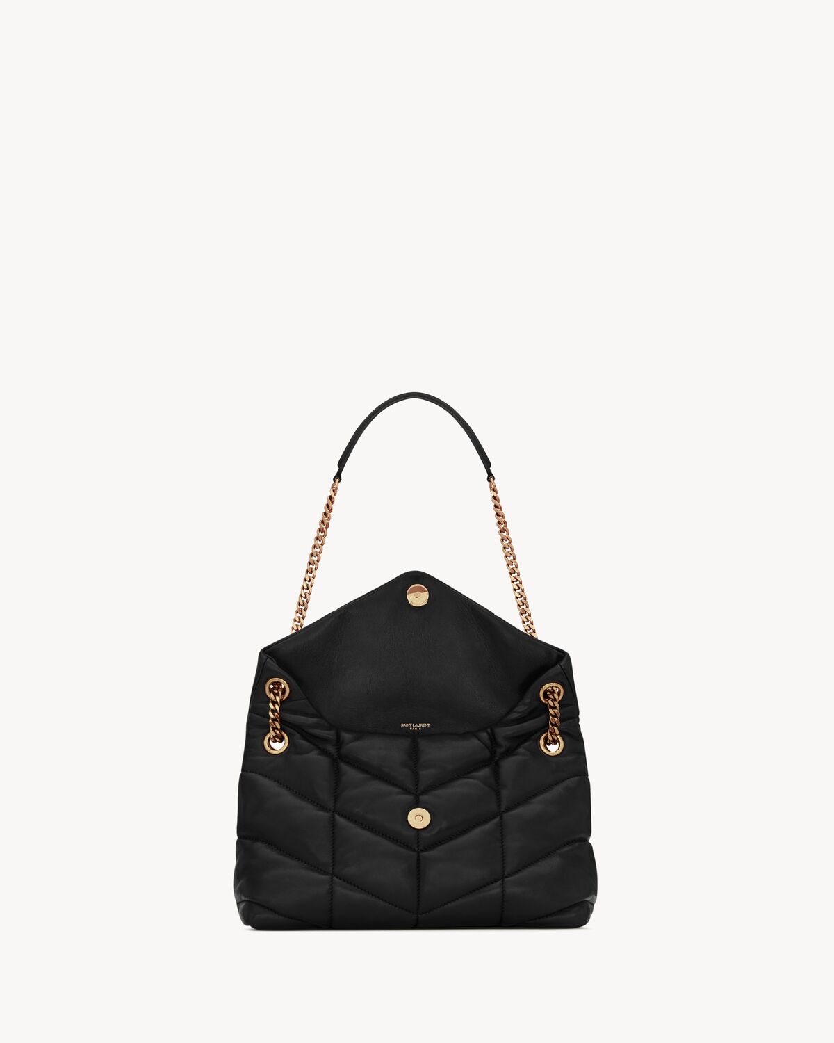 puffer small in nappa leather BLACK