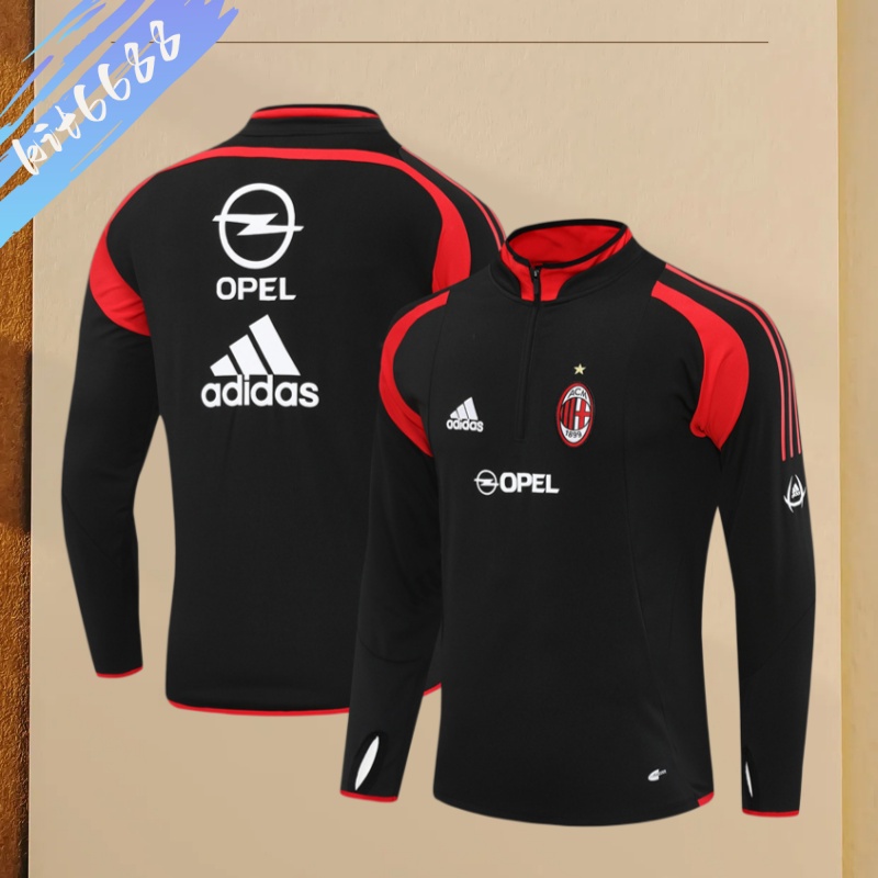 04/05 AC Milan Retro Training Shirt Long Sleeve Football Shirt