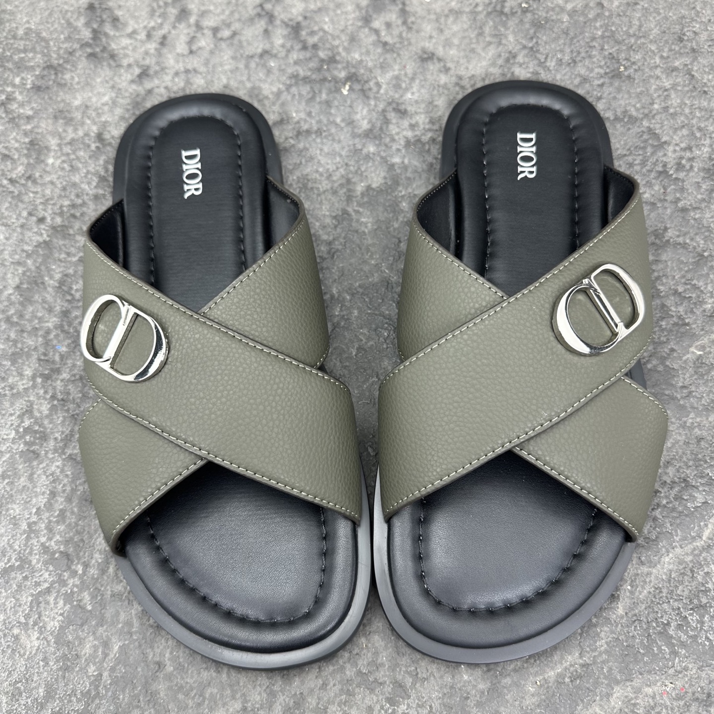 Dior Aqua Oblique Sandals & Slippers Men Size 39-46