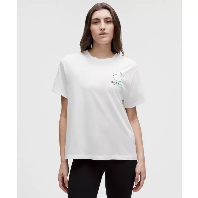 Team Canada Women's Cotton Jersey T-Shirt COC Logo