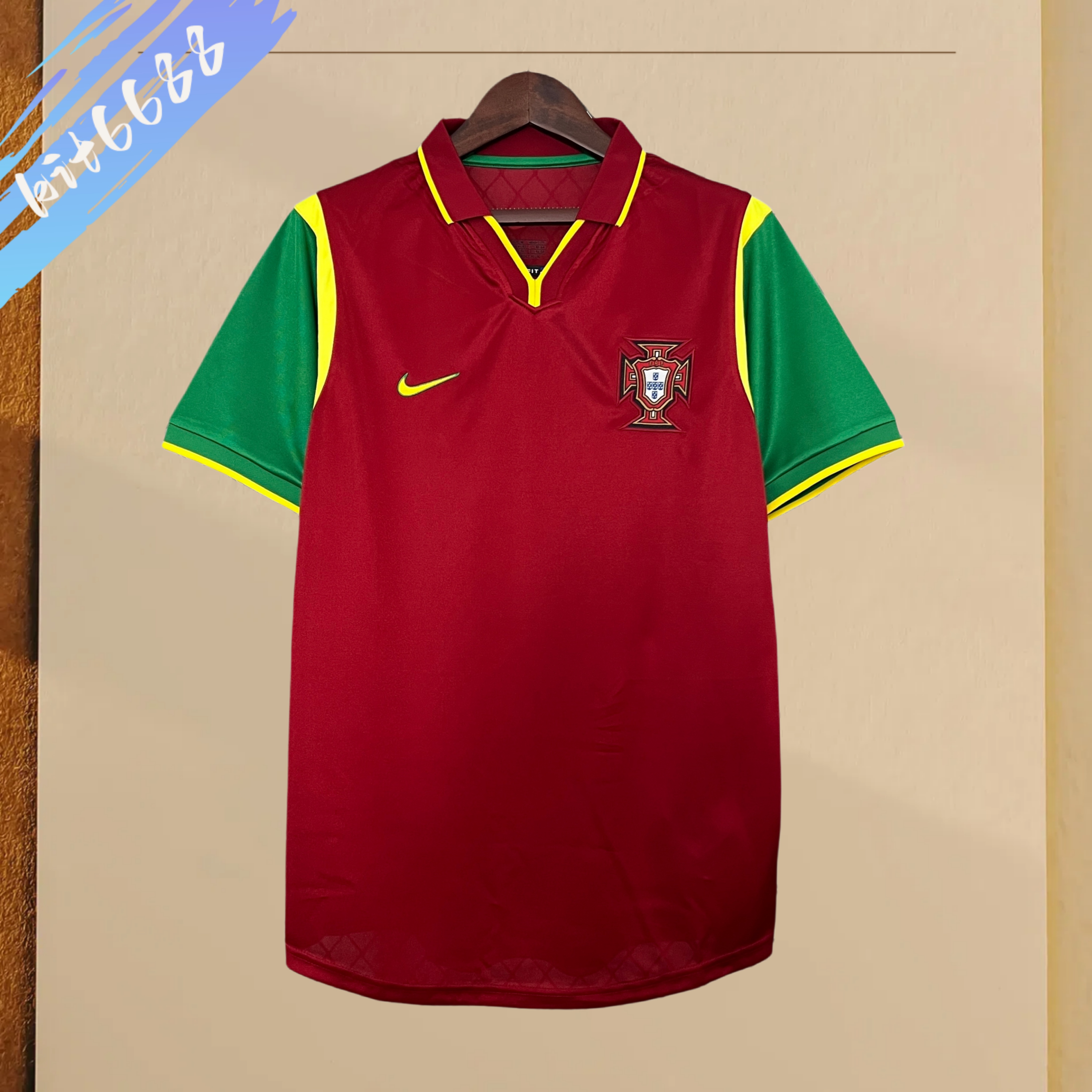 1999 Portugal home  Retro Football Shirt