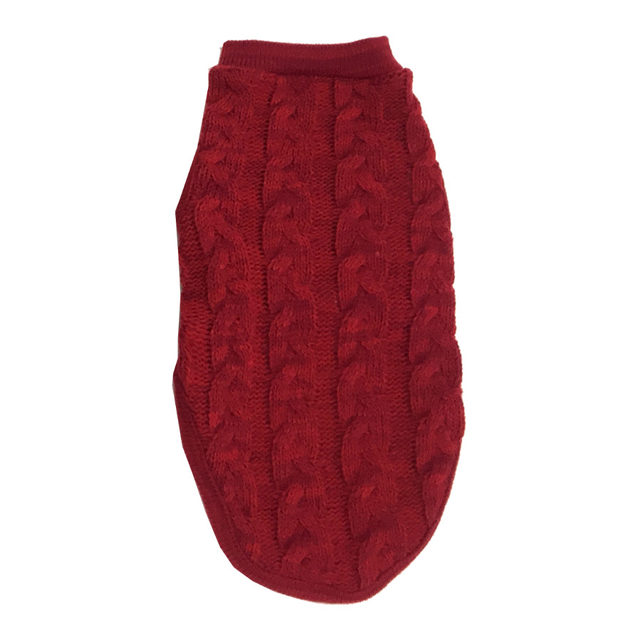 Outech Jersey rojo de trenza para perros