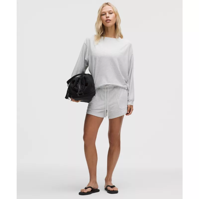 BeCalm Oversized Boatneck Long-Sleeve Shirt