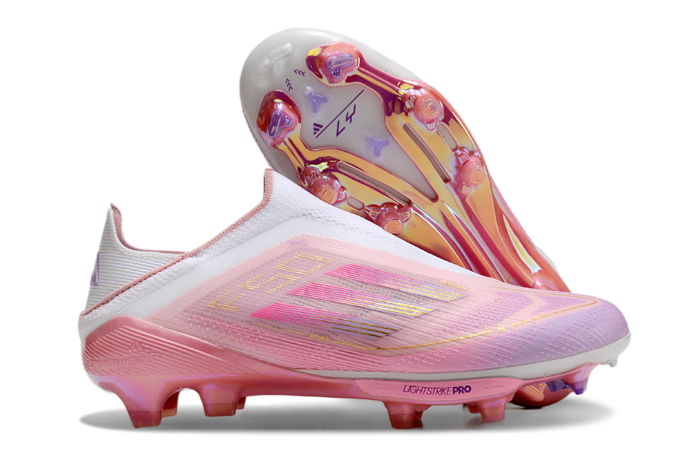 F50 x Yamal co-branded fully knitted FG soccer shoes shoeless version