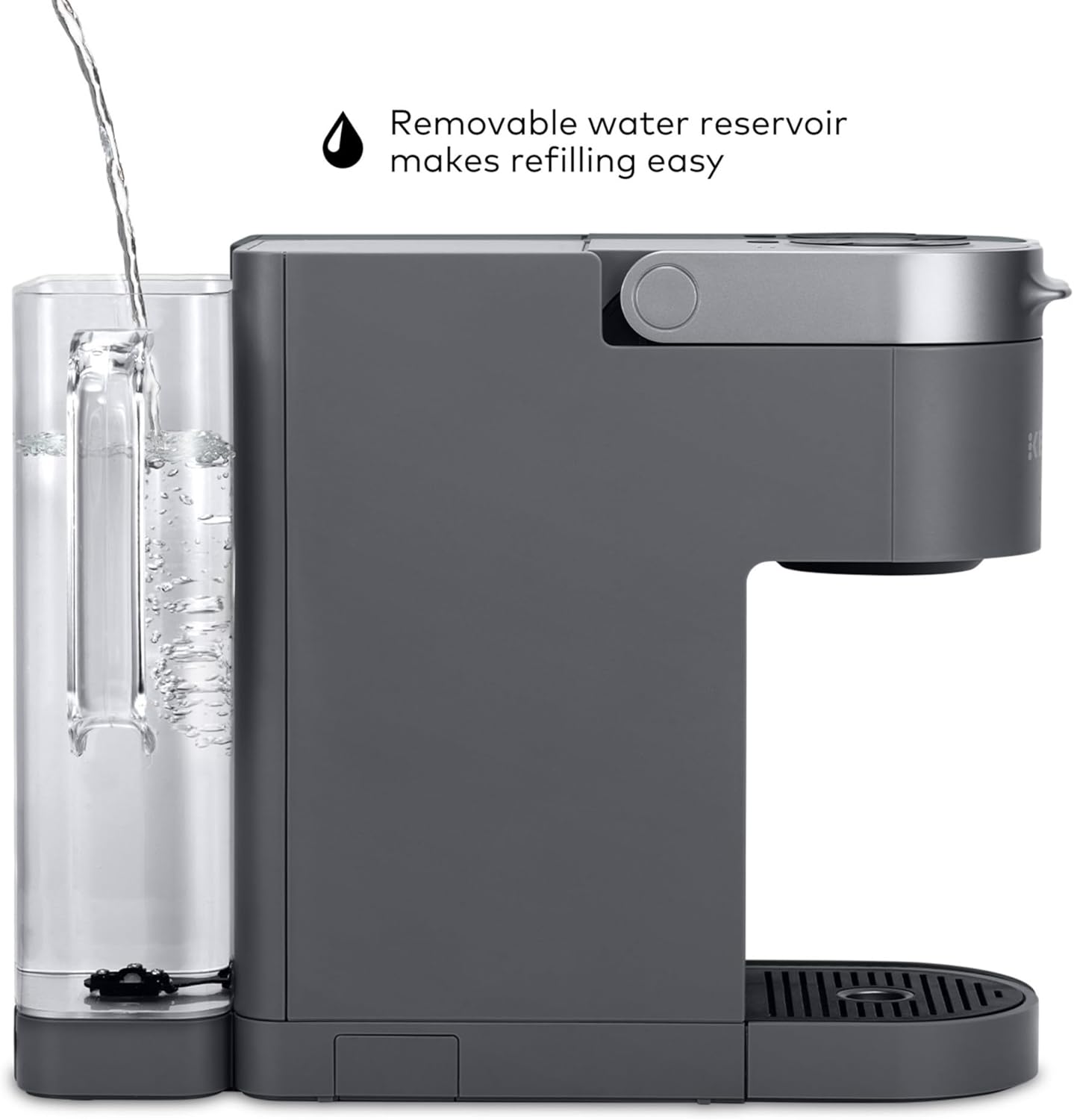 Coffee maker, MultiStream technology, 4 brewing sizes, 64 oz (about 1.9 kg) dual-position removable water tank,
