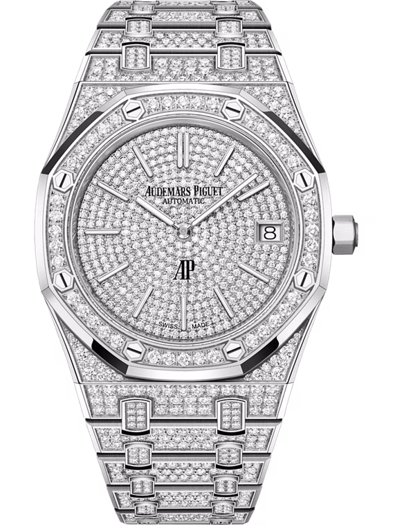 ROYAL OAK White Dial White Gold Bracelet