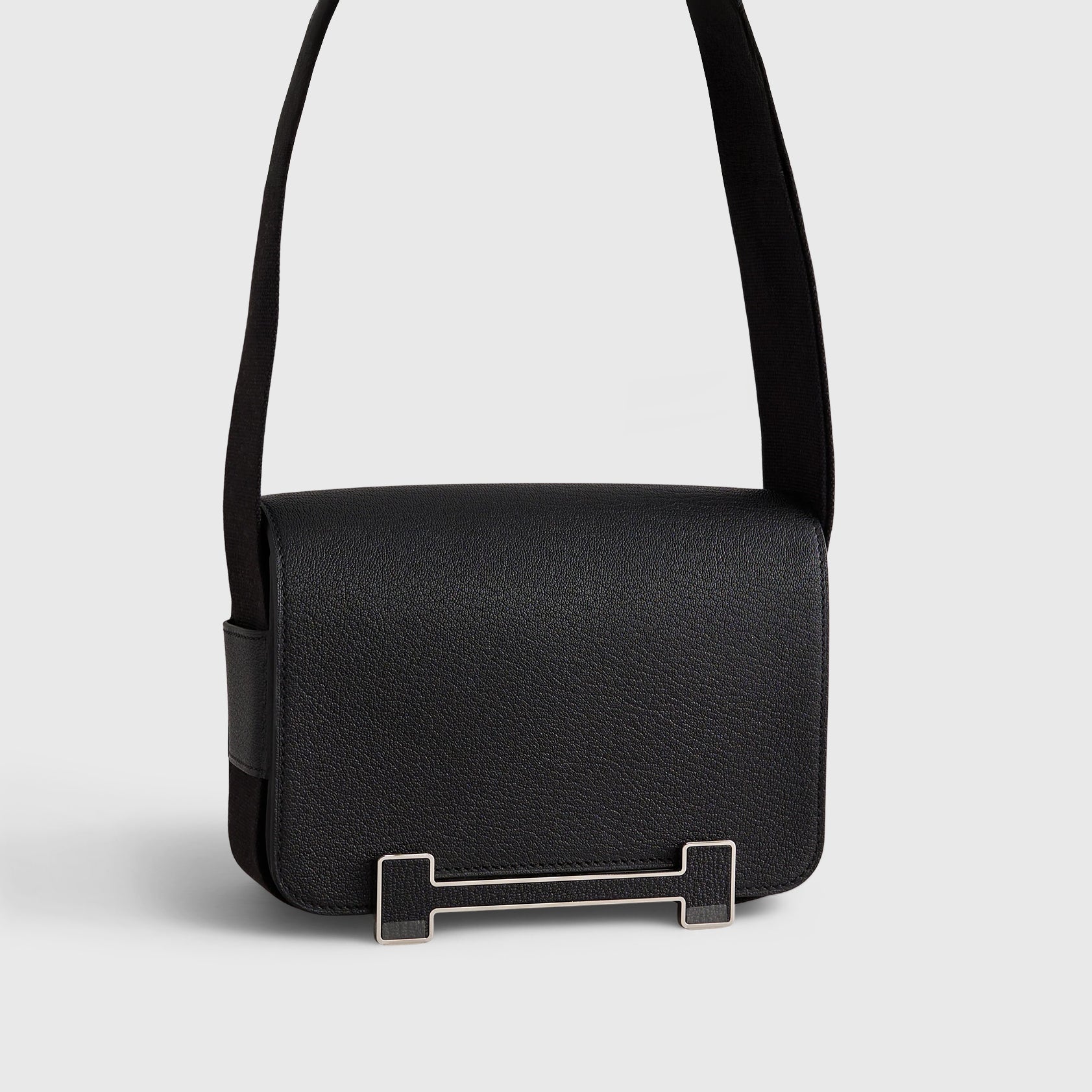 Hermès Geta Bag Chevre Black Palladium Hardware