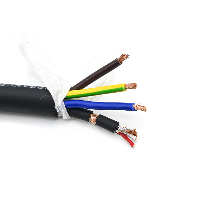 50m Power Signal Combo Cable Wire 3x 2.5mm2 + Signal TR504-50-BLK