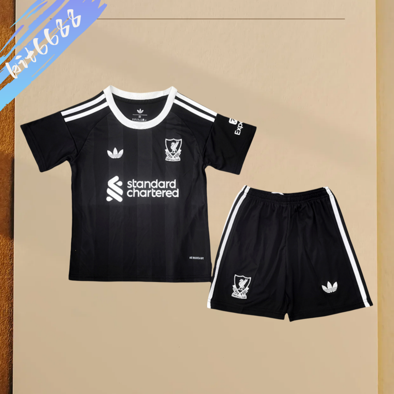 2025/2026 Liverpool Goalkeeper Football Shirt (Kids Kit socks)