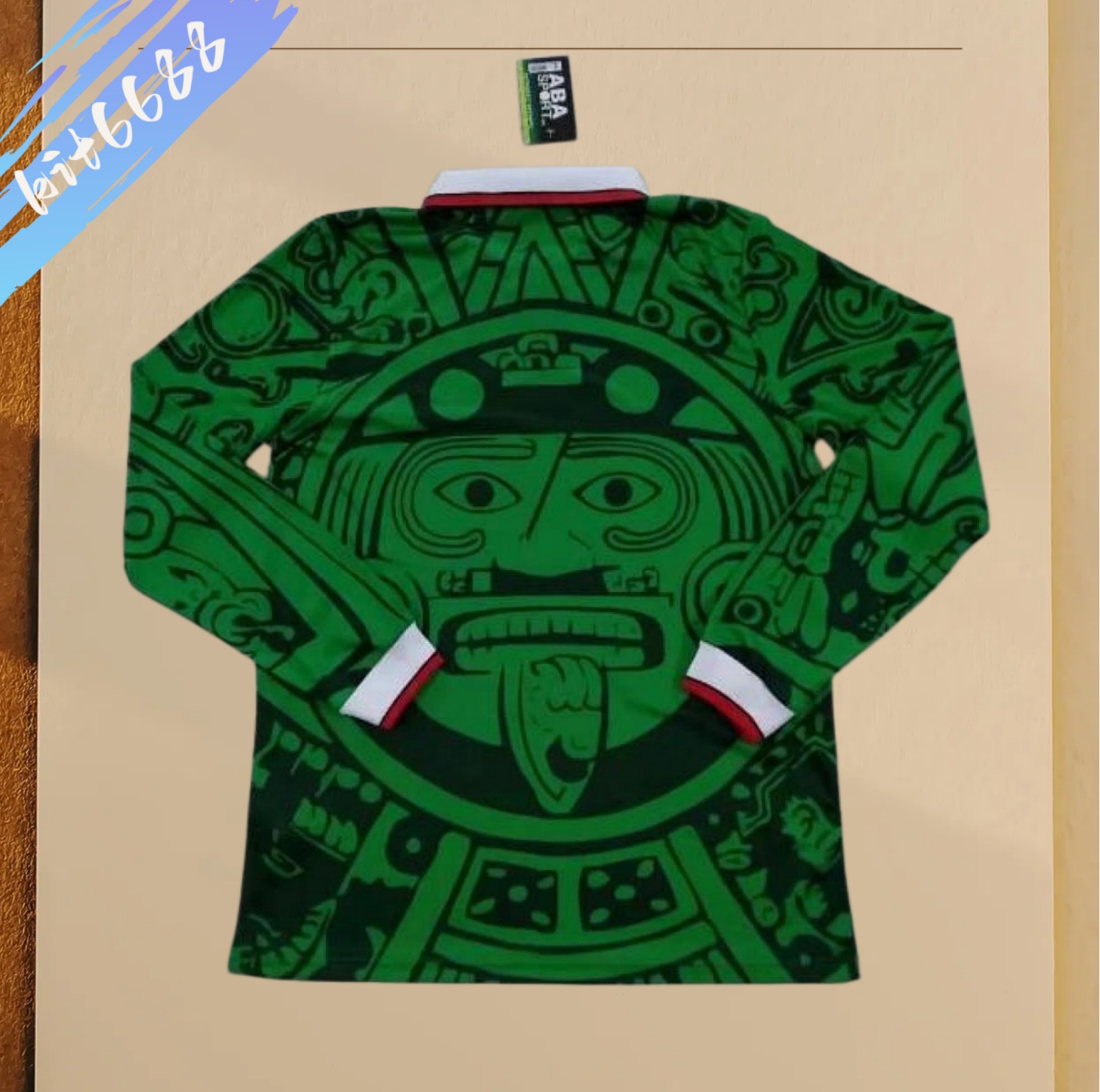 1998 Mexico home Retro Long-Sleeve  Football Shirt