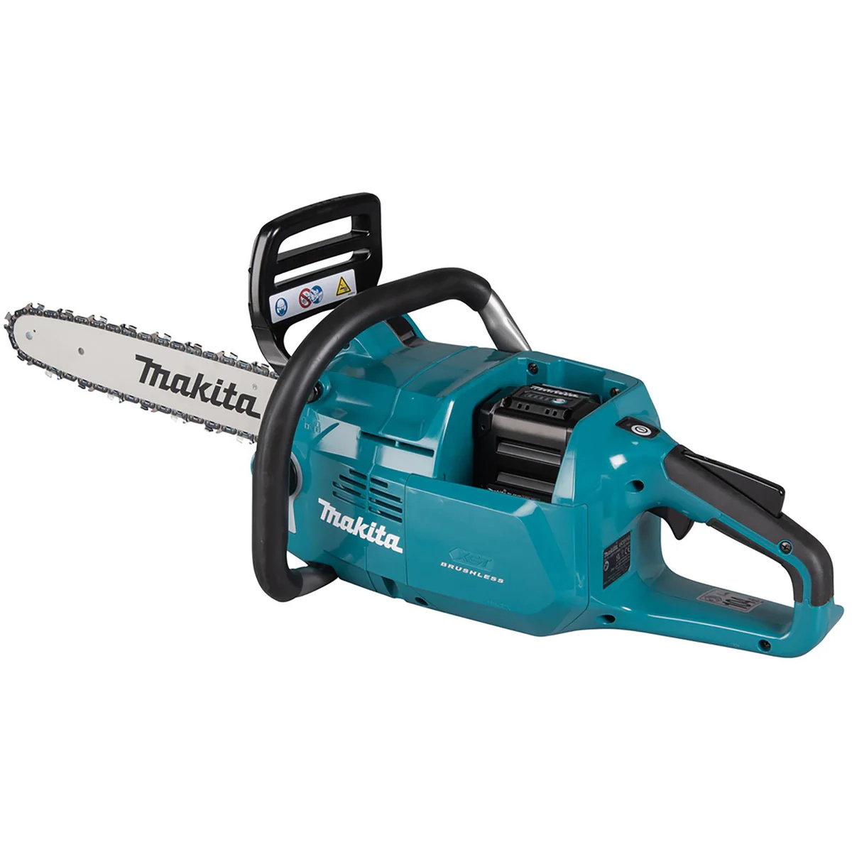 Makita Chainsaw Kit Heavy Duty 35cm 14 40V XGT Brushless Cordless 2 x 5Ah Battery and Rapid Charger Garden Tree Cutting Pruning UC011GT201