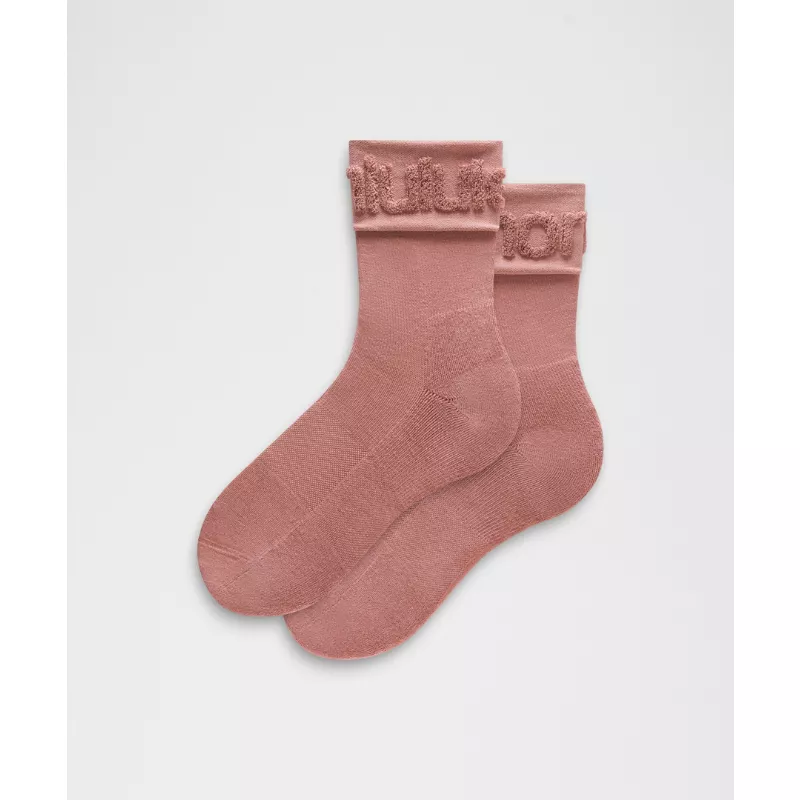 Unisex Fold-Over Terry Quarter Socks