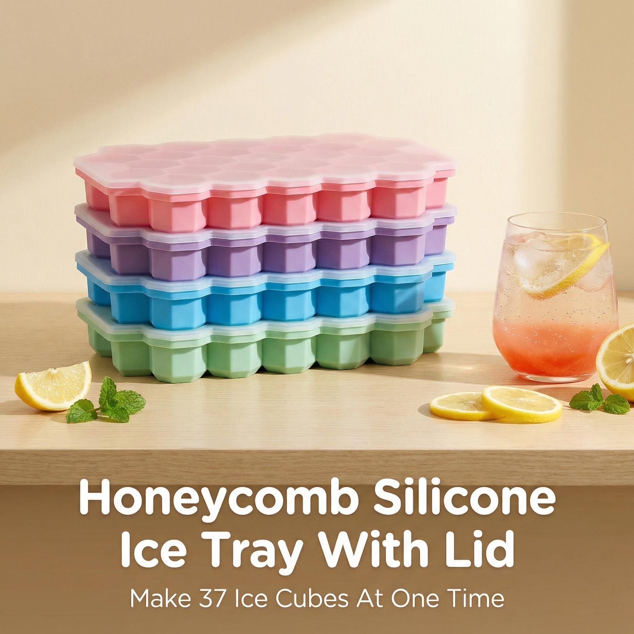 Silicone Honeycomb Ice Cube Tray 37 Grids