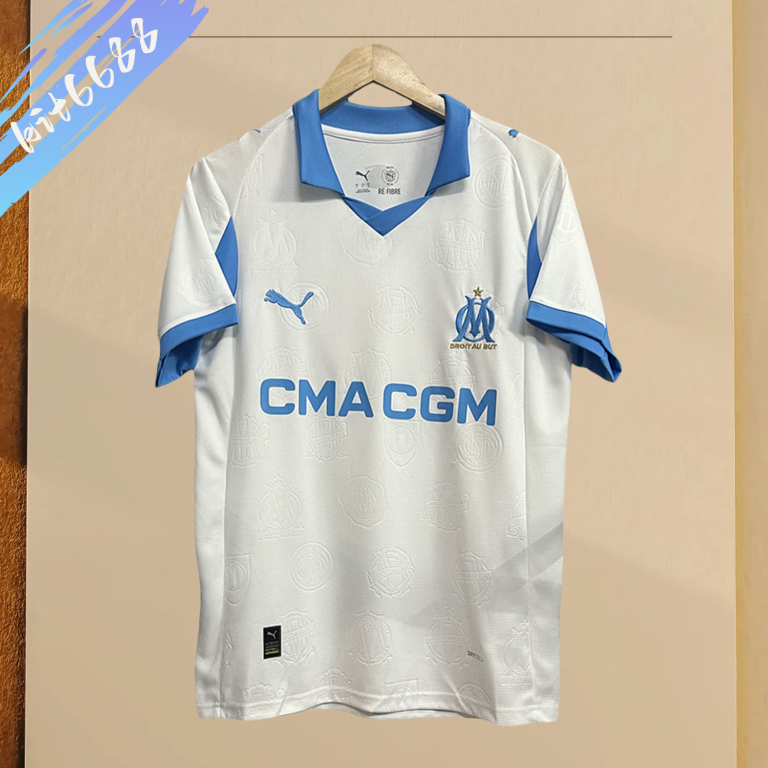 2025/2026 Marseille Home Football Shirt（Fan Edition）