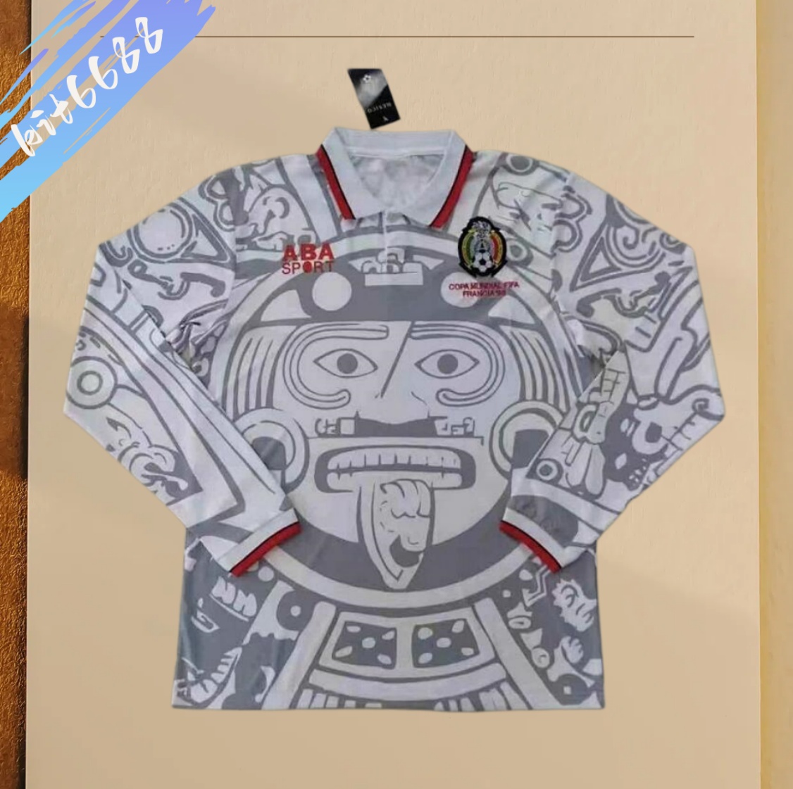 1998 Mexico Away Retro Long-Sleeve  Football Shirt