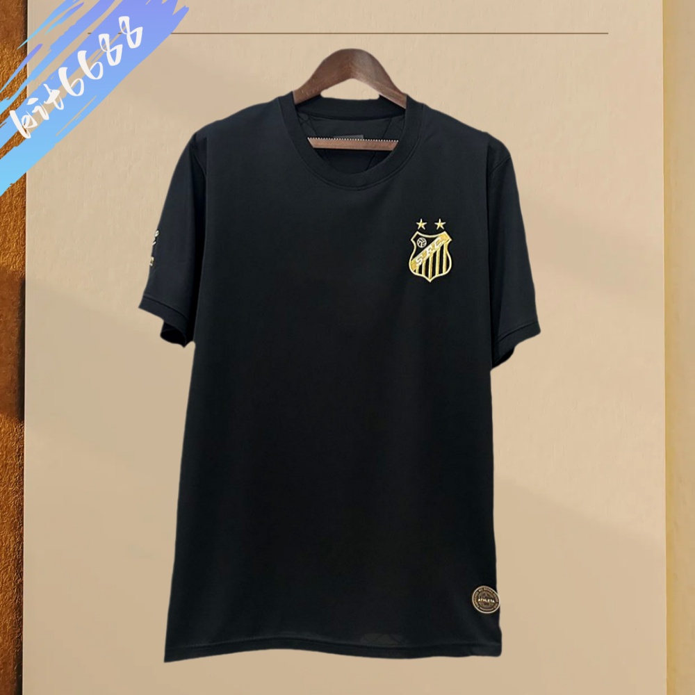 2025/2026 Santos Pele Black Football Shirt (Fan Edition)