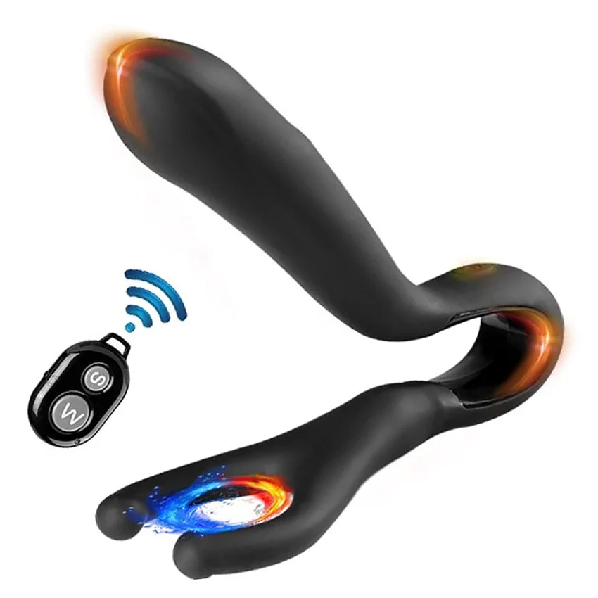 Anal Plug Pull Prostate Massager Wireless Remote Control Double Shock Sex Masturbator Adult Products