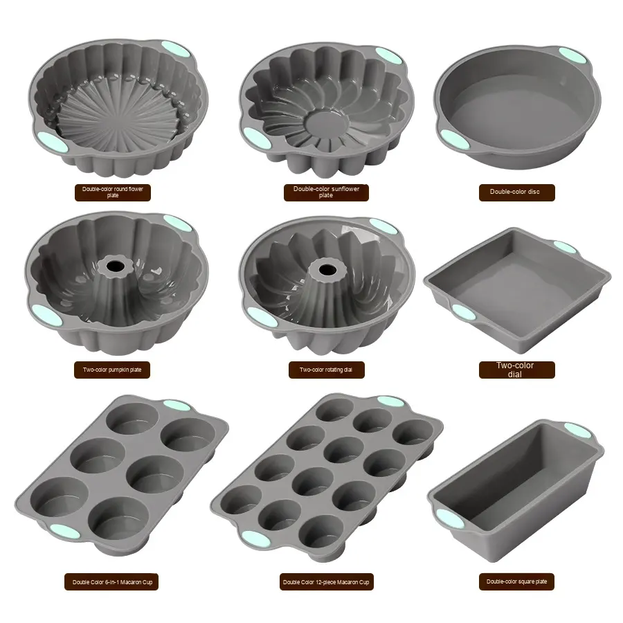 Custom Multi-Shape Silicone Cake Mold Set, Food Grade Baking Tools