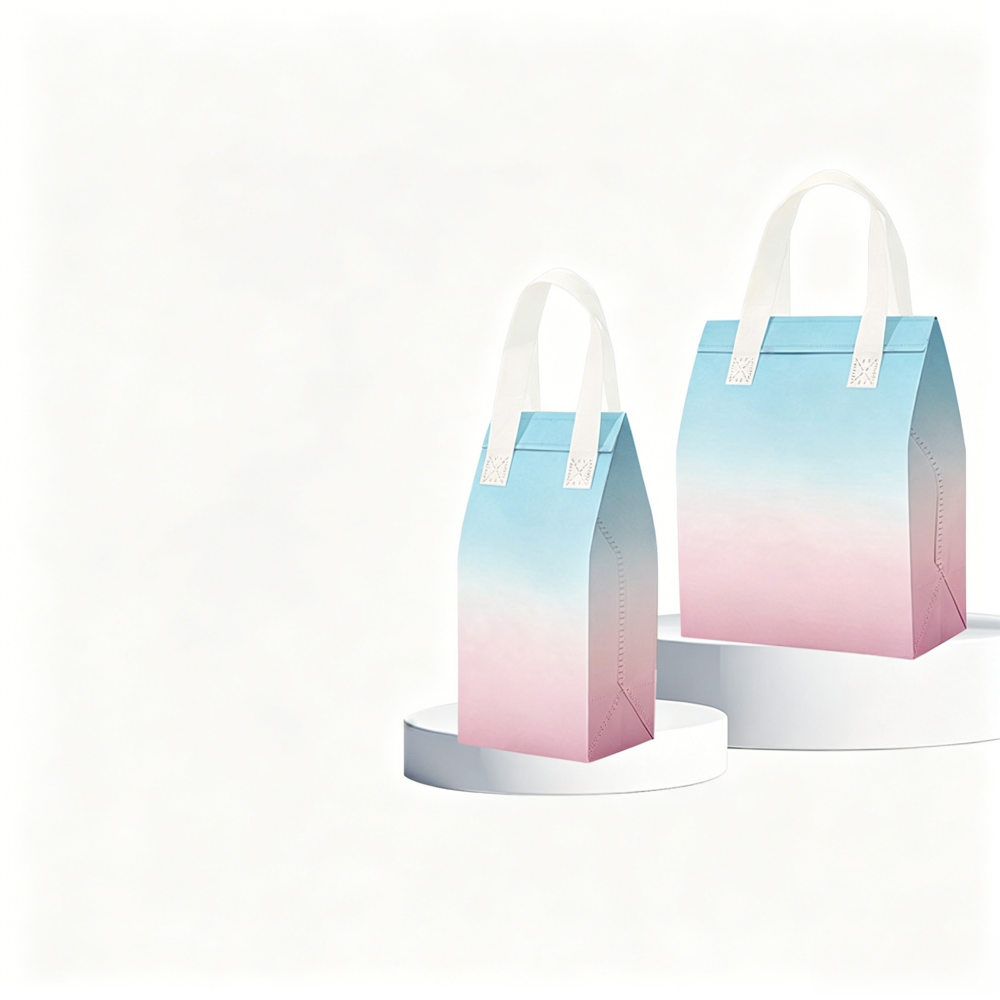 Catering Takeout Insulation Bag, Aluminum Foil Self-Sealing Non-Woven Packing Bag, Custom Printed Logo Cake Milk Tea Takeaway Bag For Food Delivery Wholesale