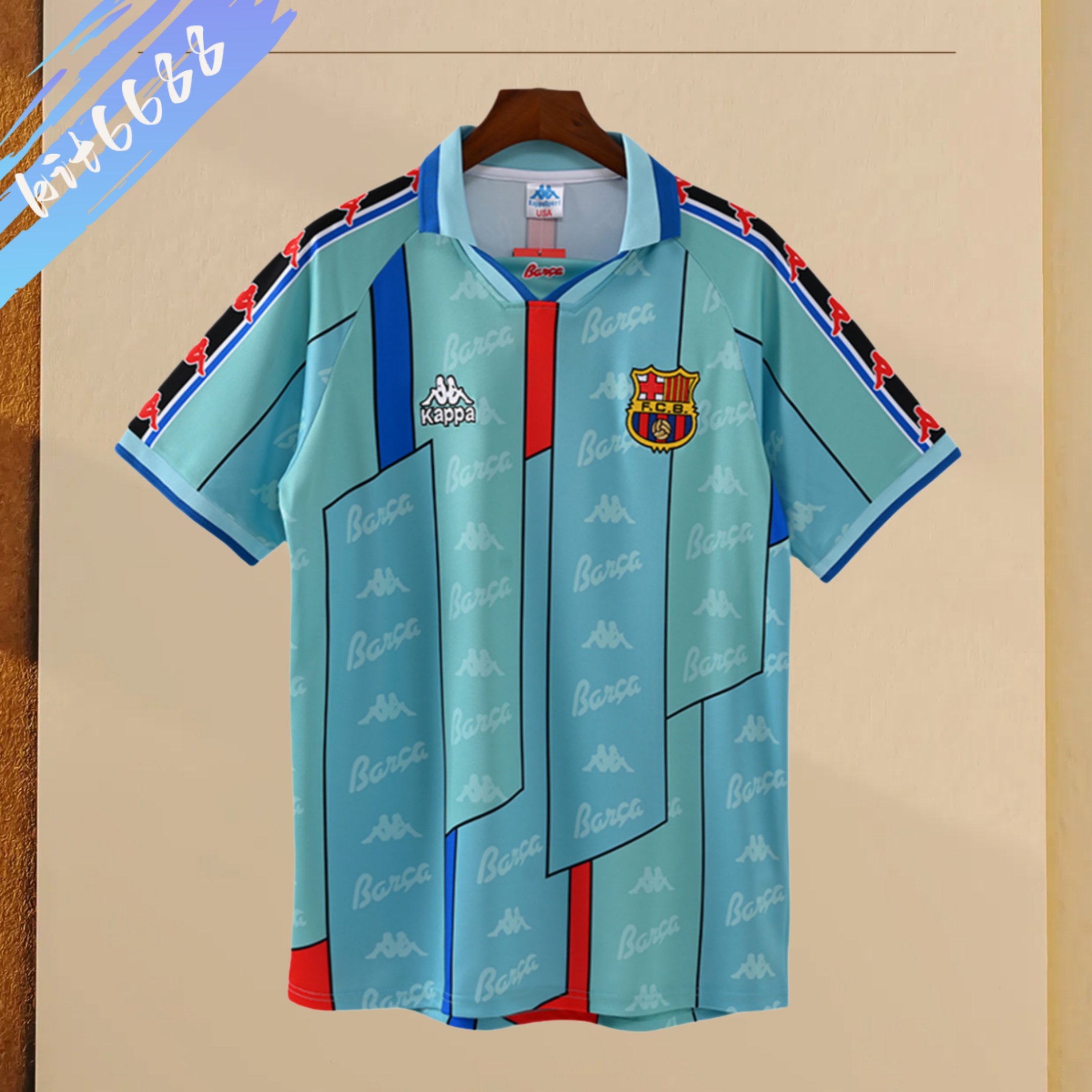 1996/1997 Barcelona Away Retro Football Shirt