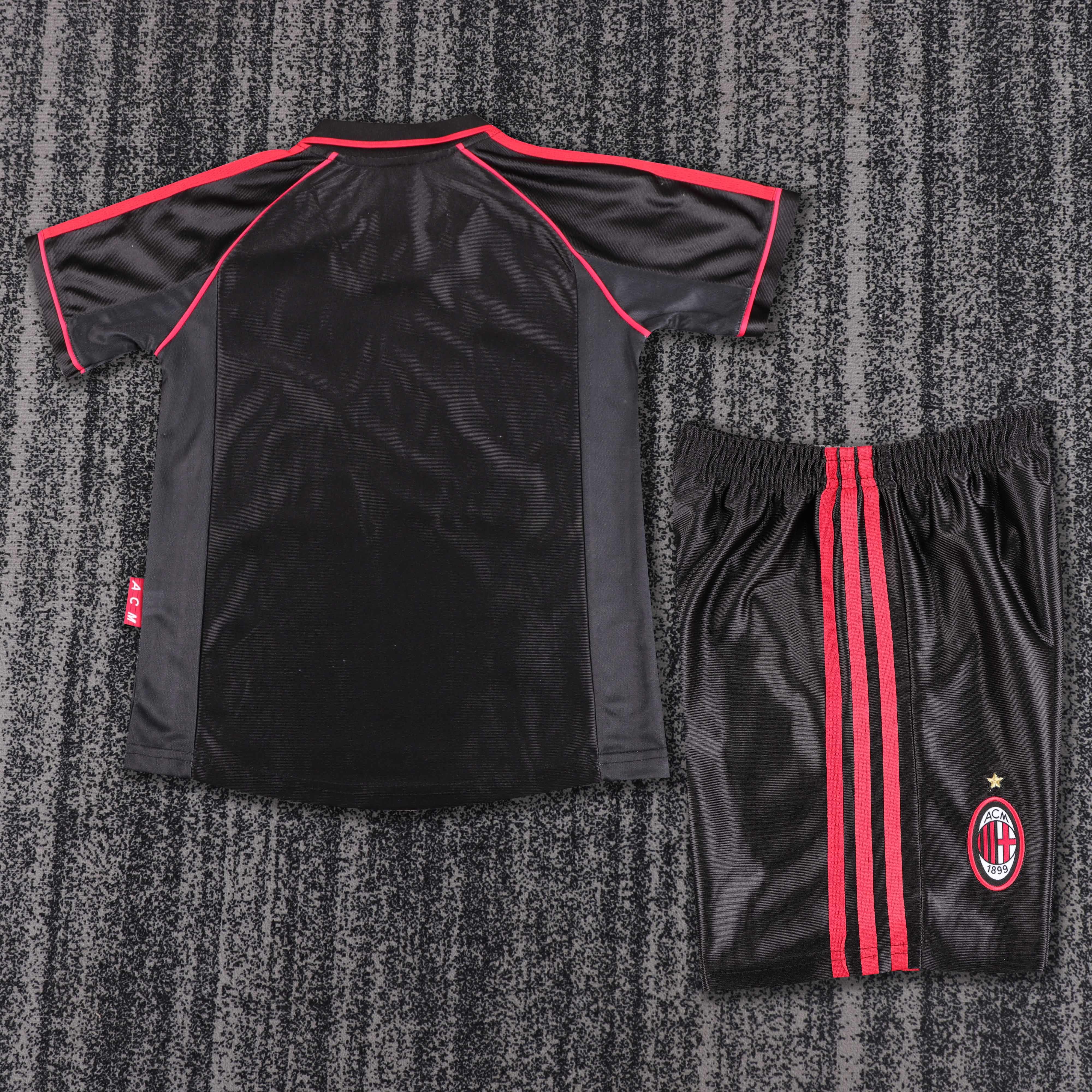 1998/1999 AC Milan Third Away Retro Football Jersey (Kids Kit)