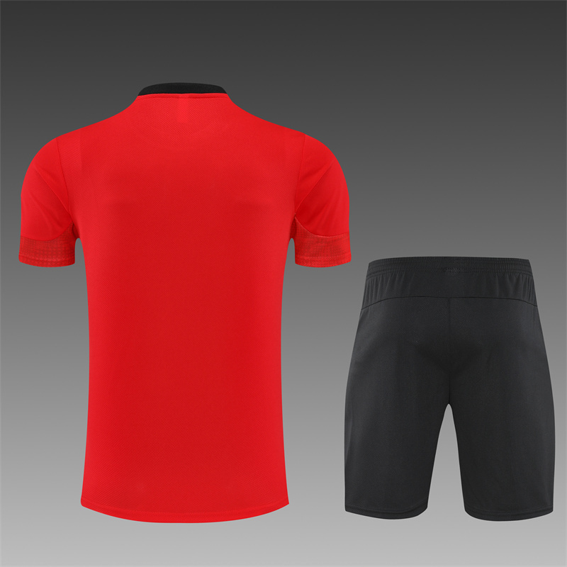 25/26 AC Milan short sleeves Training Uniform (adult Kids Kit)