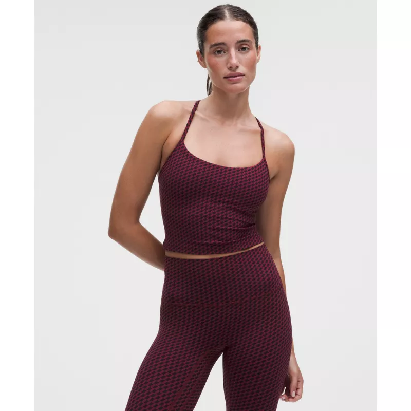 Flow Y Cropped Tank Top Light Support, B/C Cup