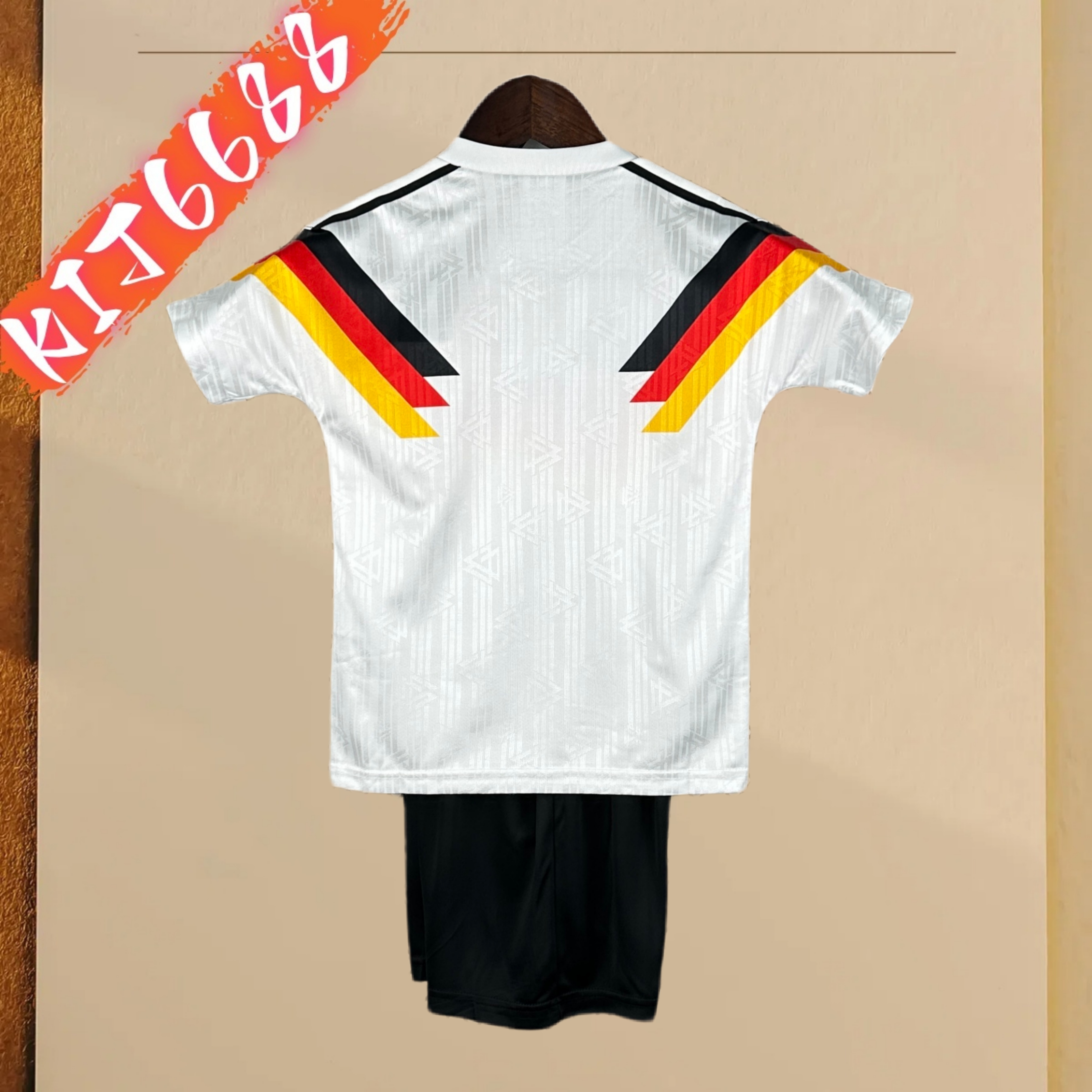 1990 Germany home Retro Football Shirt ( Kids Kit )