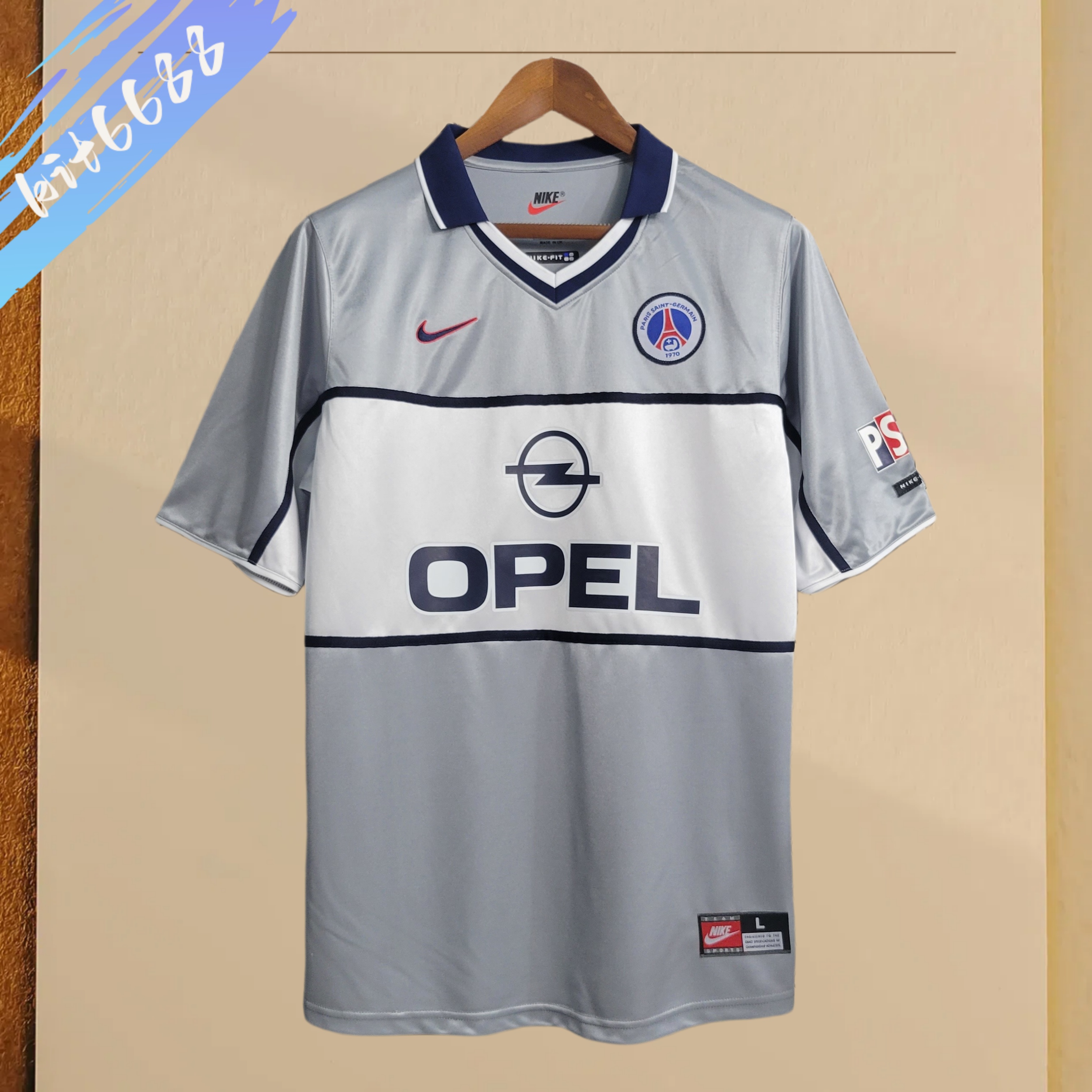 2000 PSG Paris Saint-Germain  Away Football Shirt (Retro）