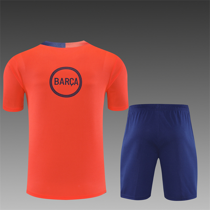 25/26 Barcelona Short sleevedtraining clothes (Adult Kids Kit)