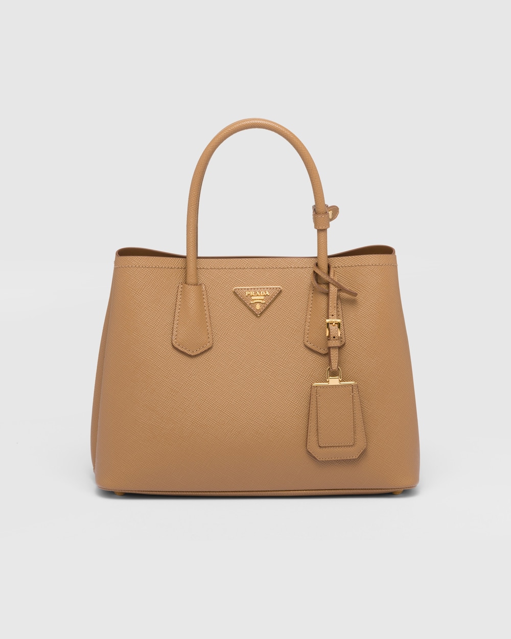 Medium Prada Double Saffiano leather bag Caramel