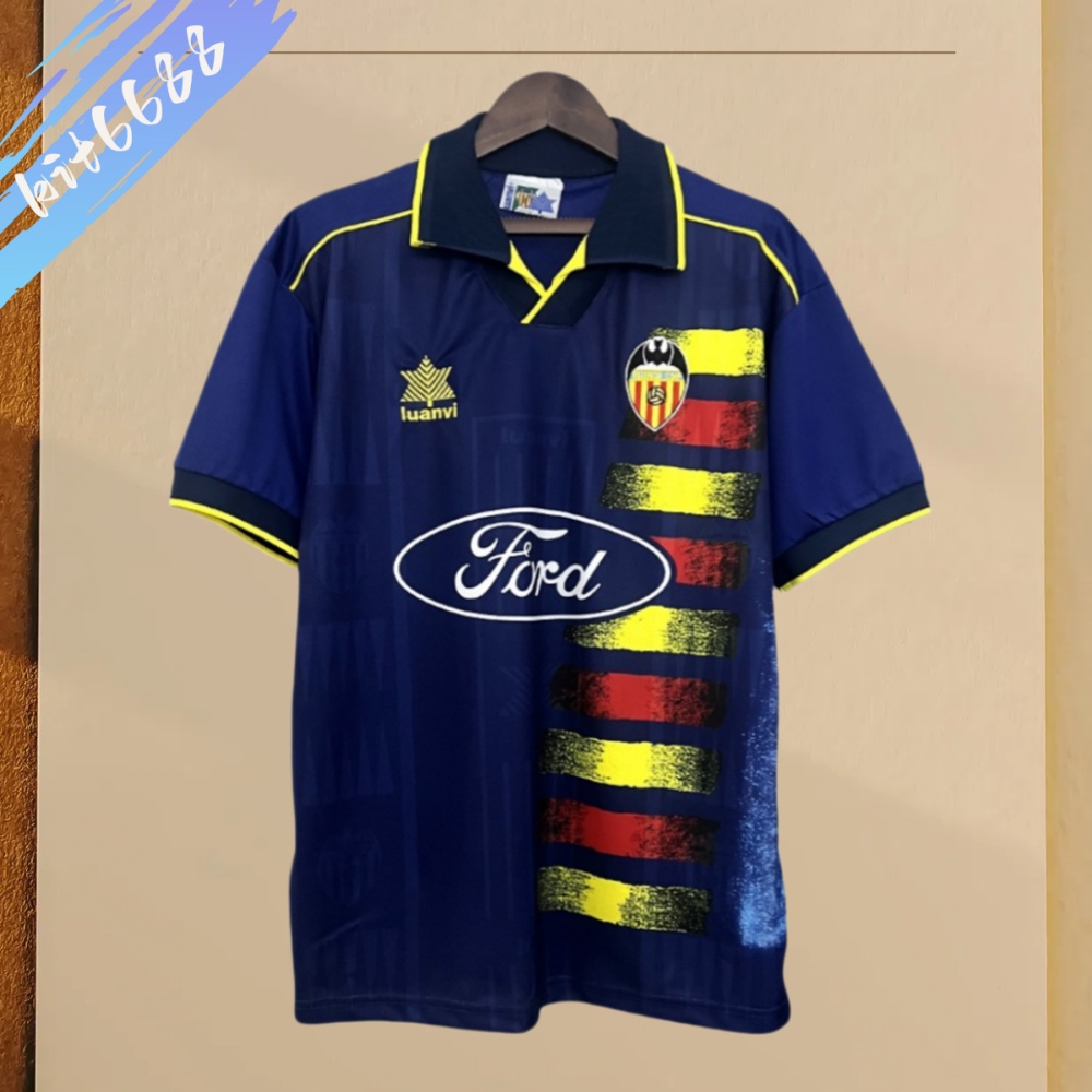 1996/1997 Valencia Away Retro Football Shirt