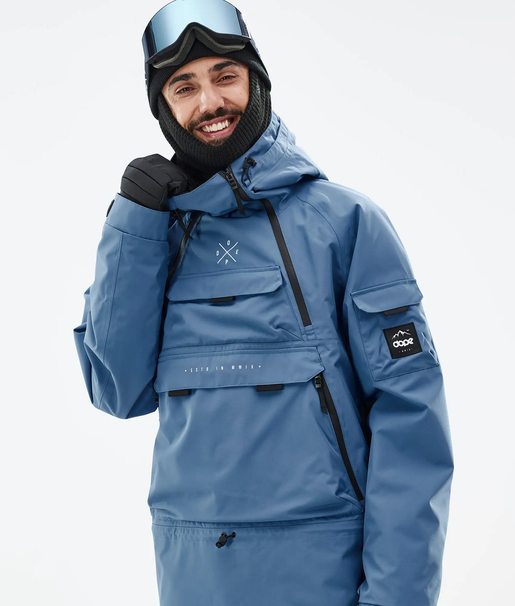 Akin Snowboard Jacket Men Blue Steel