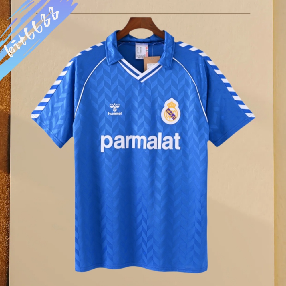 1986/1987 Real Madrid Away Retro Football Shirt
