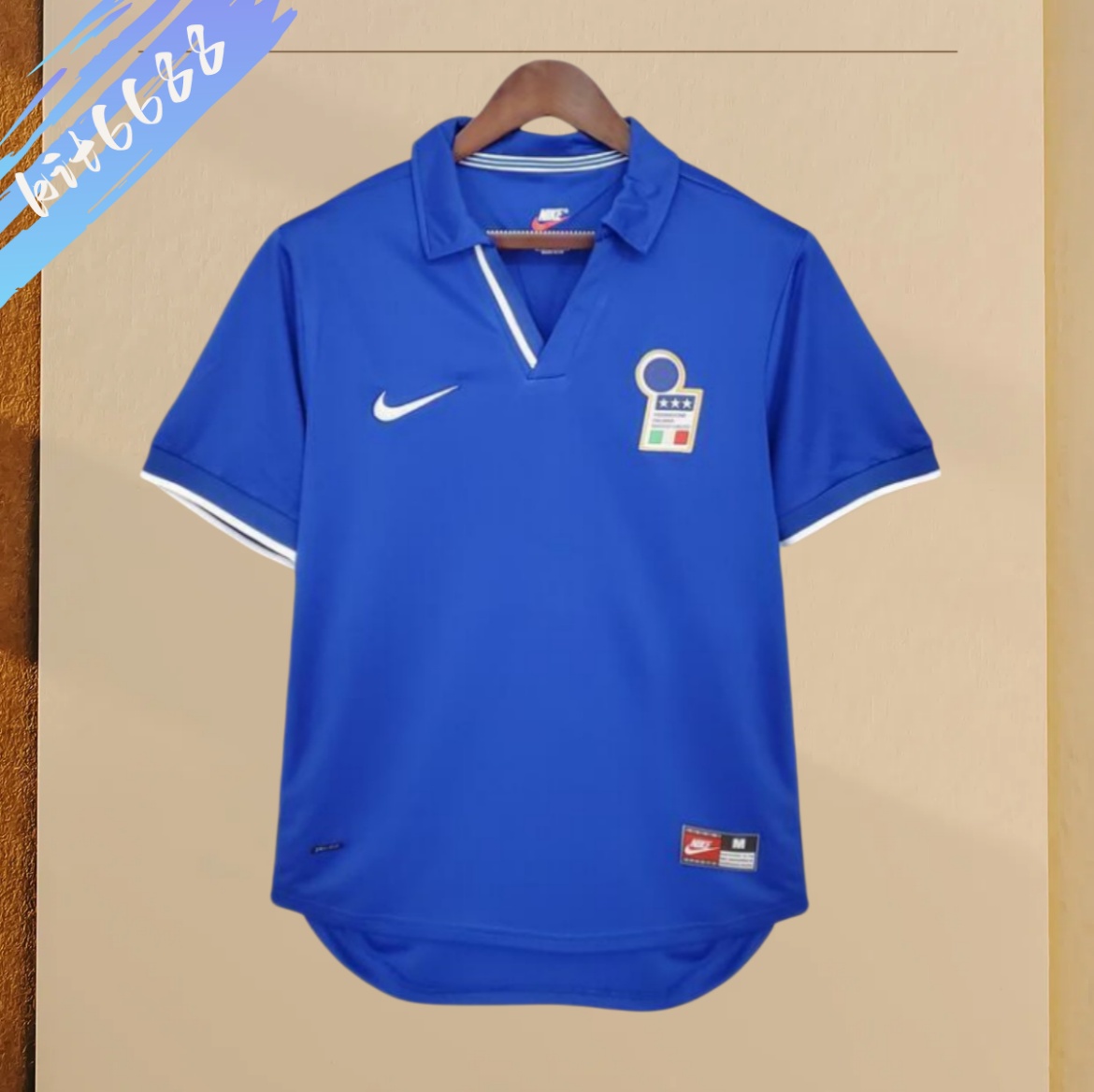 1998 Italy home  Retro Football Shirt