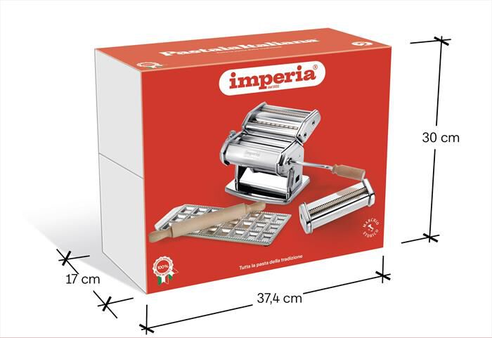 IMPERIA - Set per pasta fresca PASTAIA ITALIANA-silver