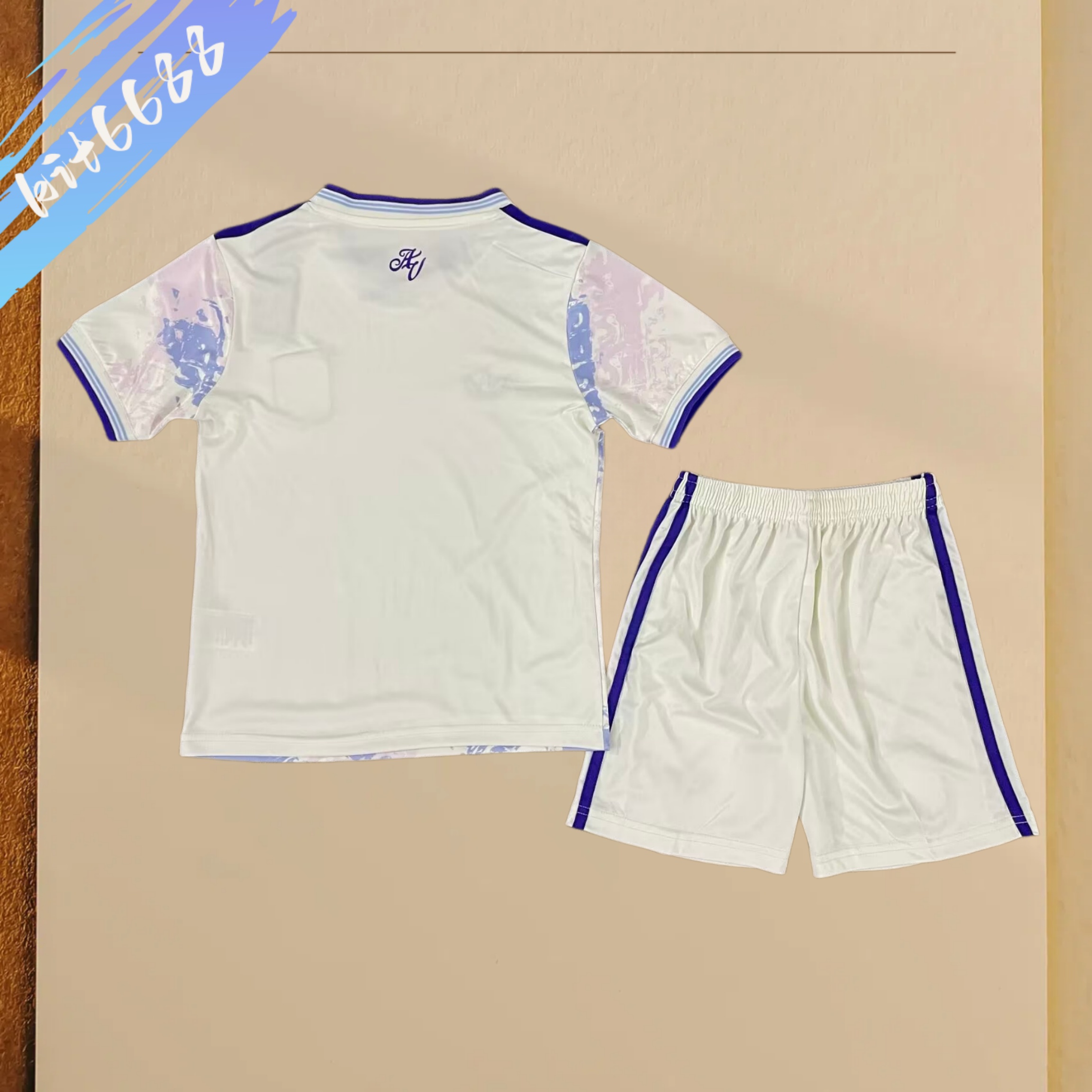 2025/2026 Aston Villa  third away Football Shirt ( Kids Kit socks）