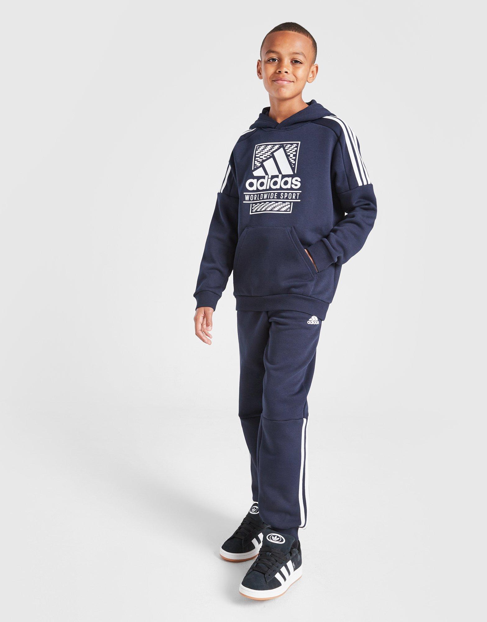 adidas Box Logo Trainingsanzug Kinder