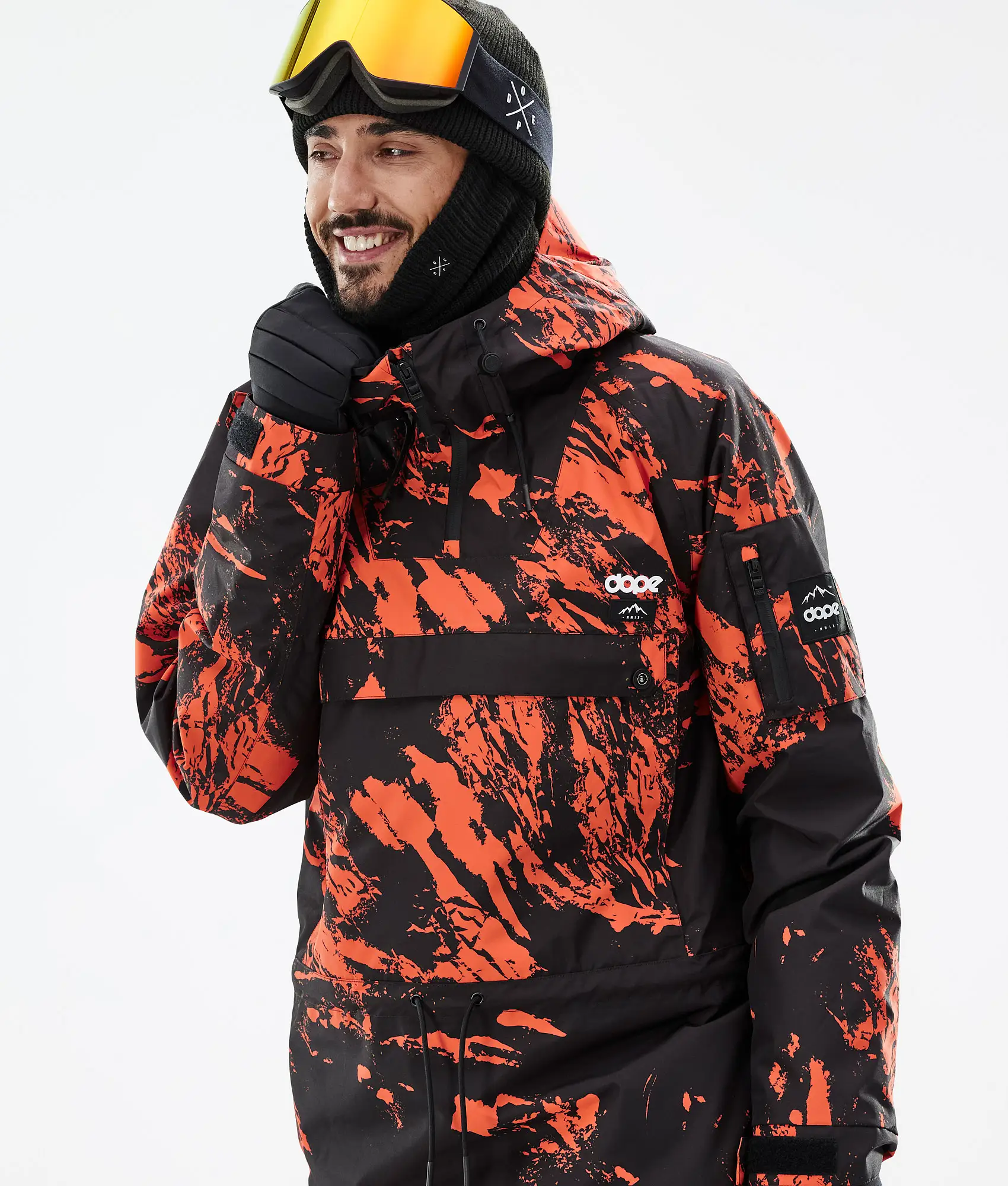 Annok Snowboard Jacket Men Paint Orange