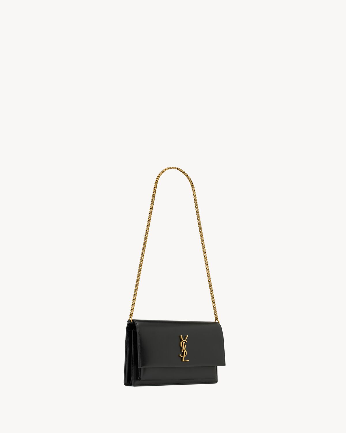sunset clutch in box saint laurent NOIR