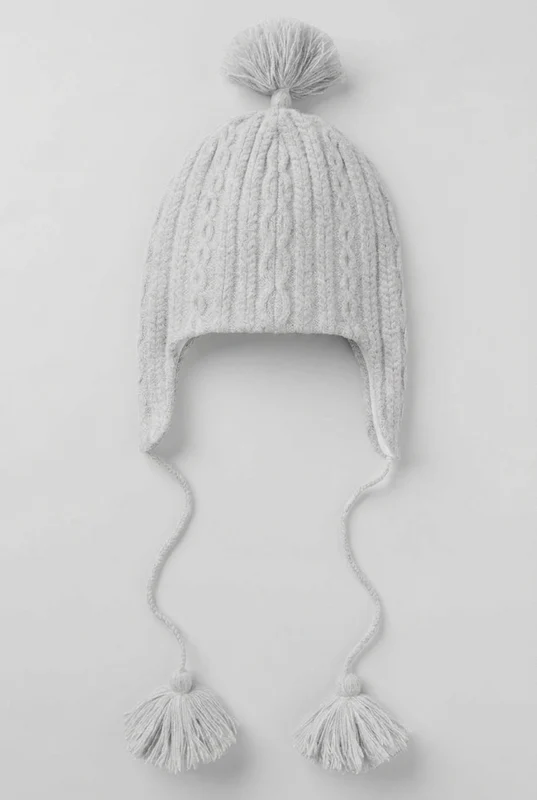 Cable Knit Winter Bliss Earflap Beanie