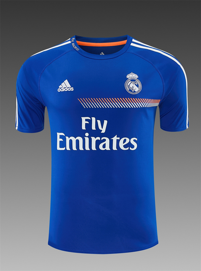 13/14 Real Madrid Retro Training Uniform short sleeves- Sleeve Football Shirt