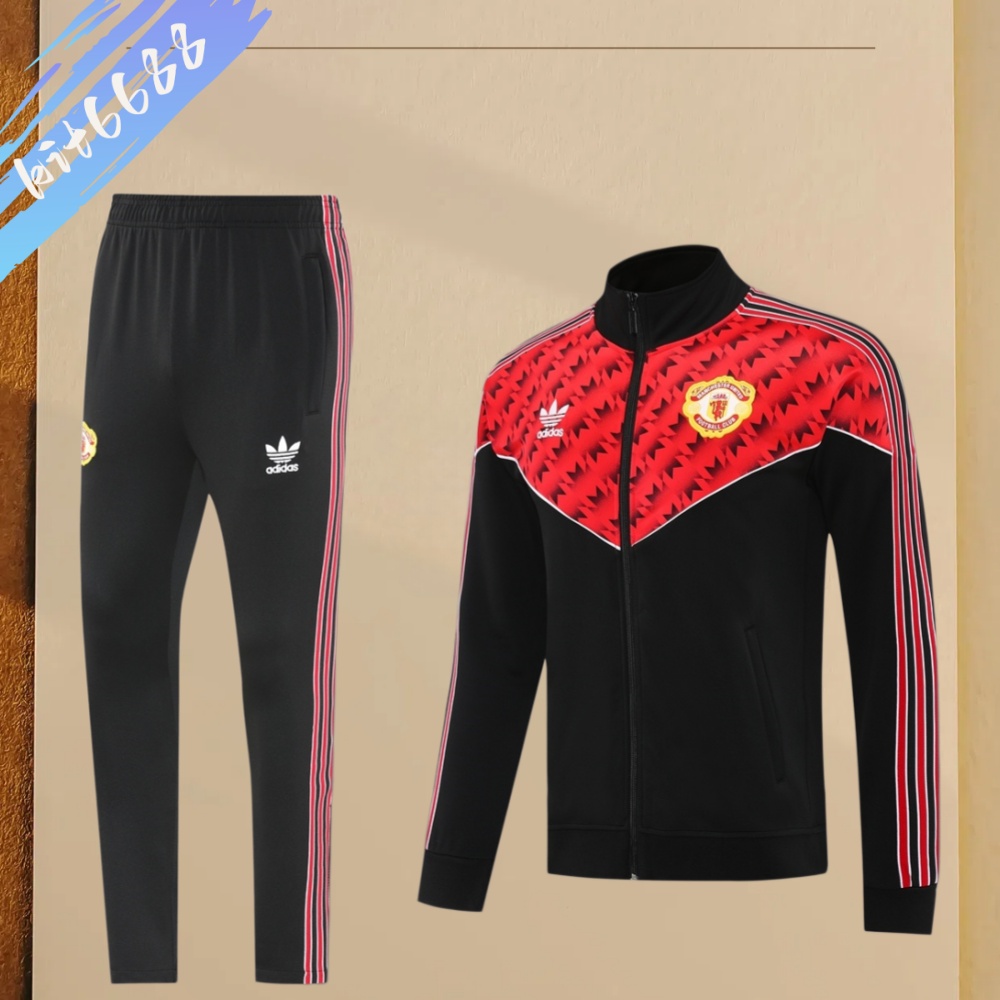 25/26 Manchester United Full Zipper Training Suit (Adult Set)