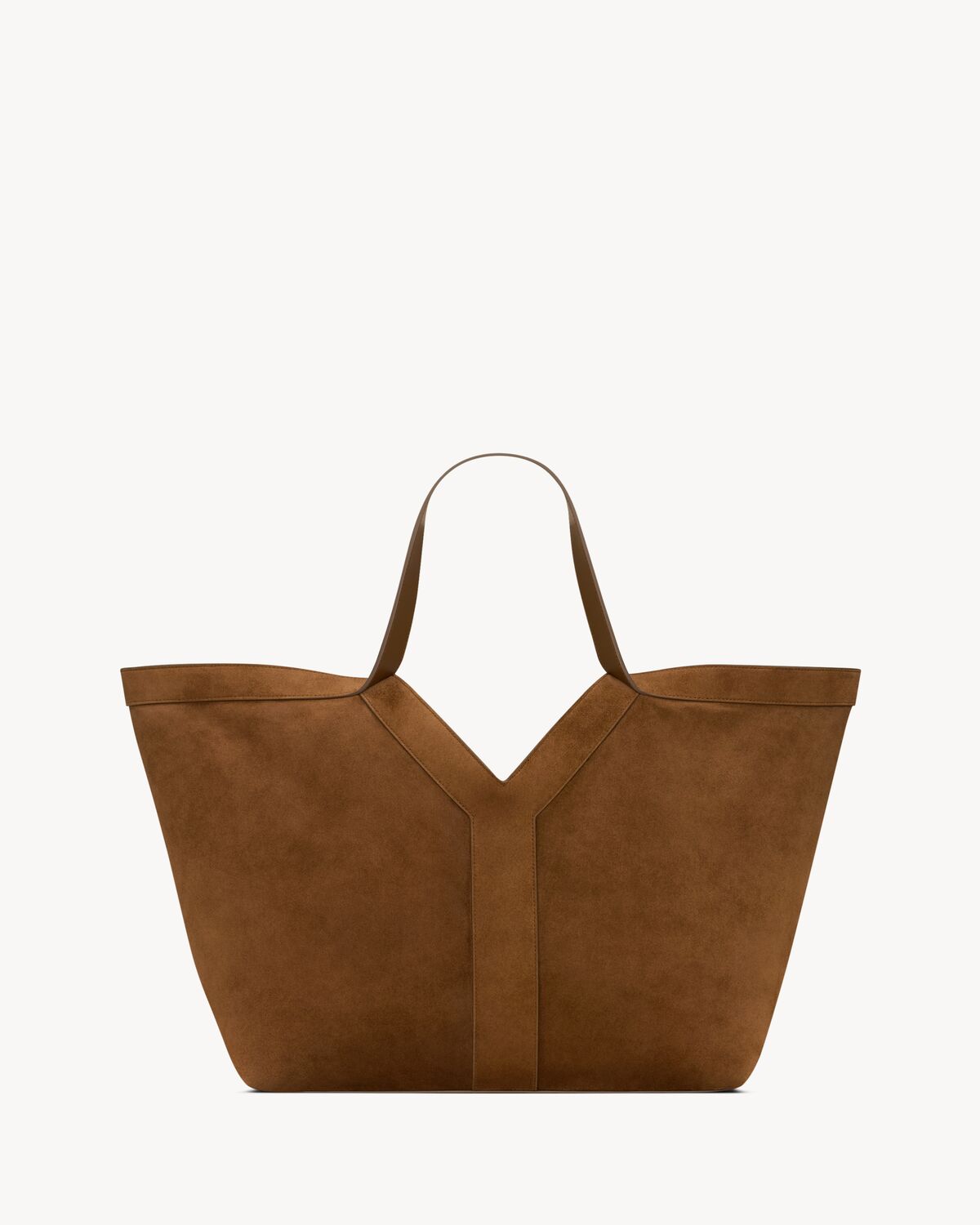y tote in suede DARK CARAMEL COGNAC