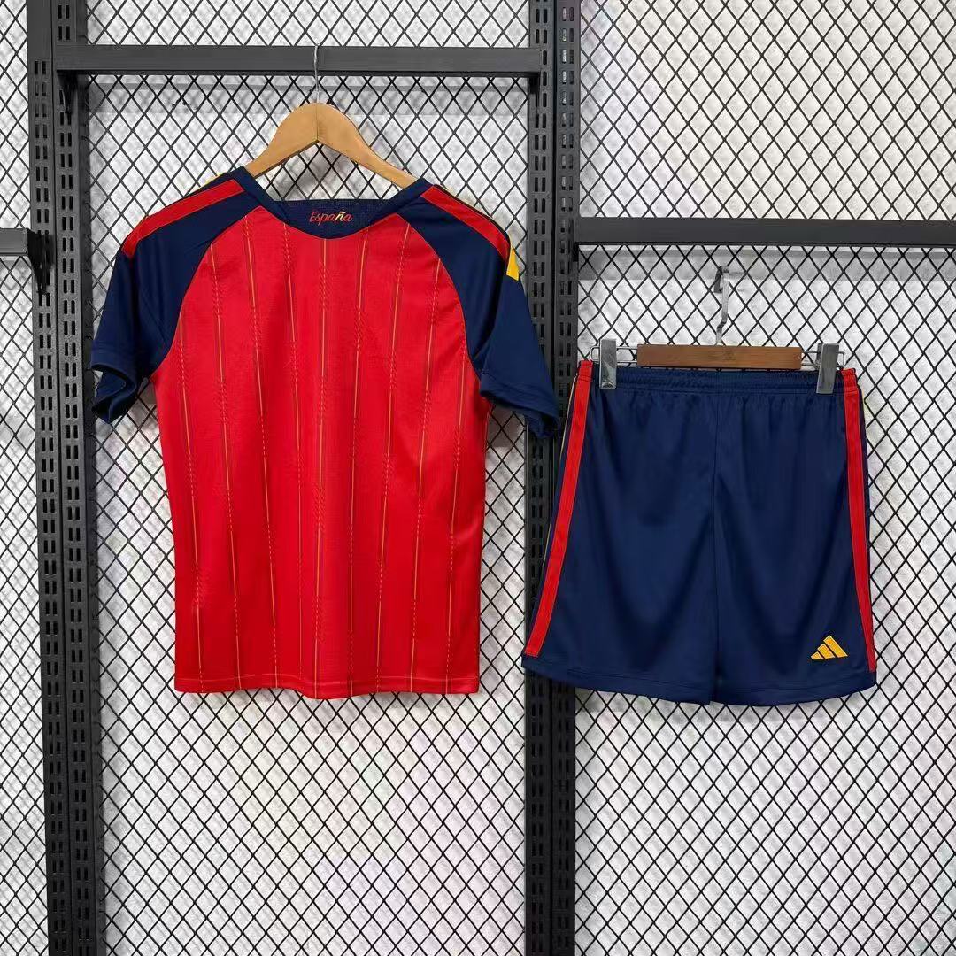 Spain 26 World Cup home short sleeved set