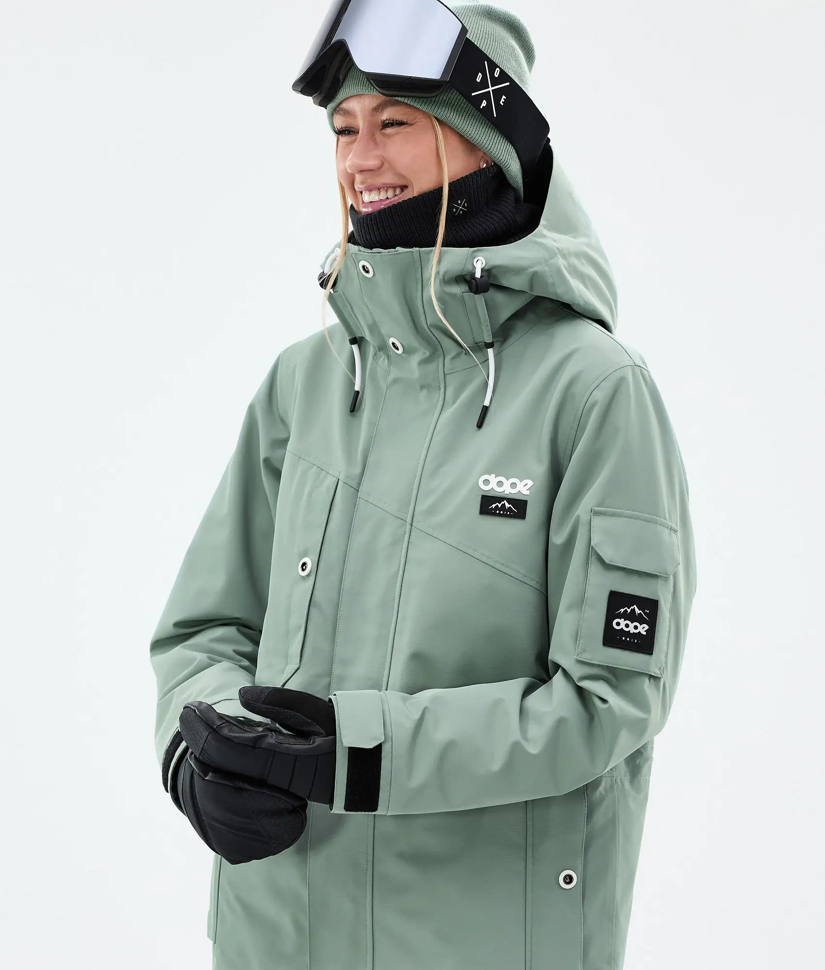 Adept W Snowboard Jacket Women Faded Green